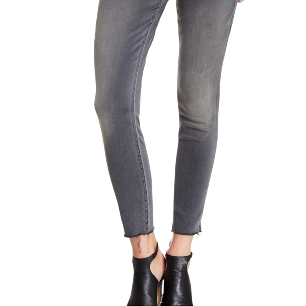 MOTHER “Looker Ankle Fray” Jeans in Deep Voodoo (gray) Size 26 - Picture 3 of 10